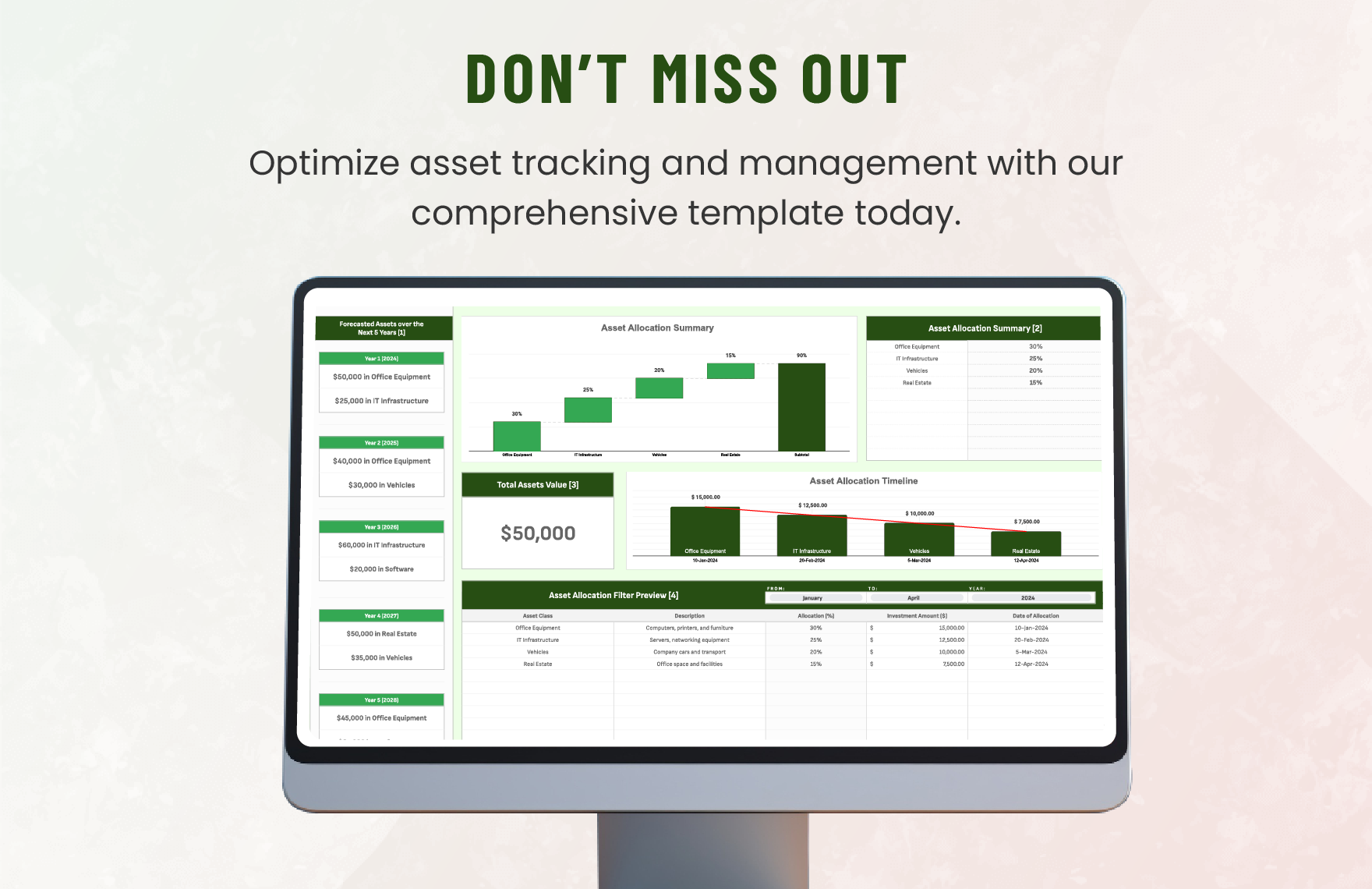 Administration Asset Management Template