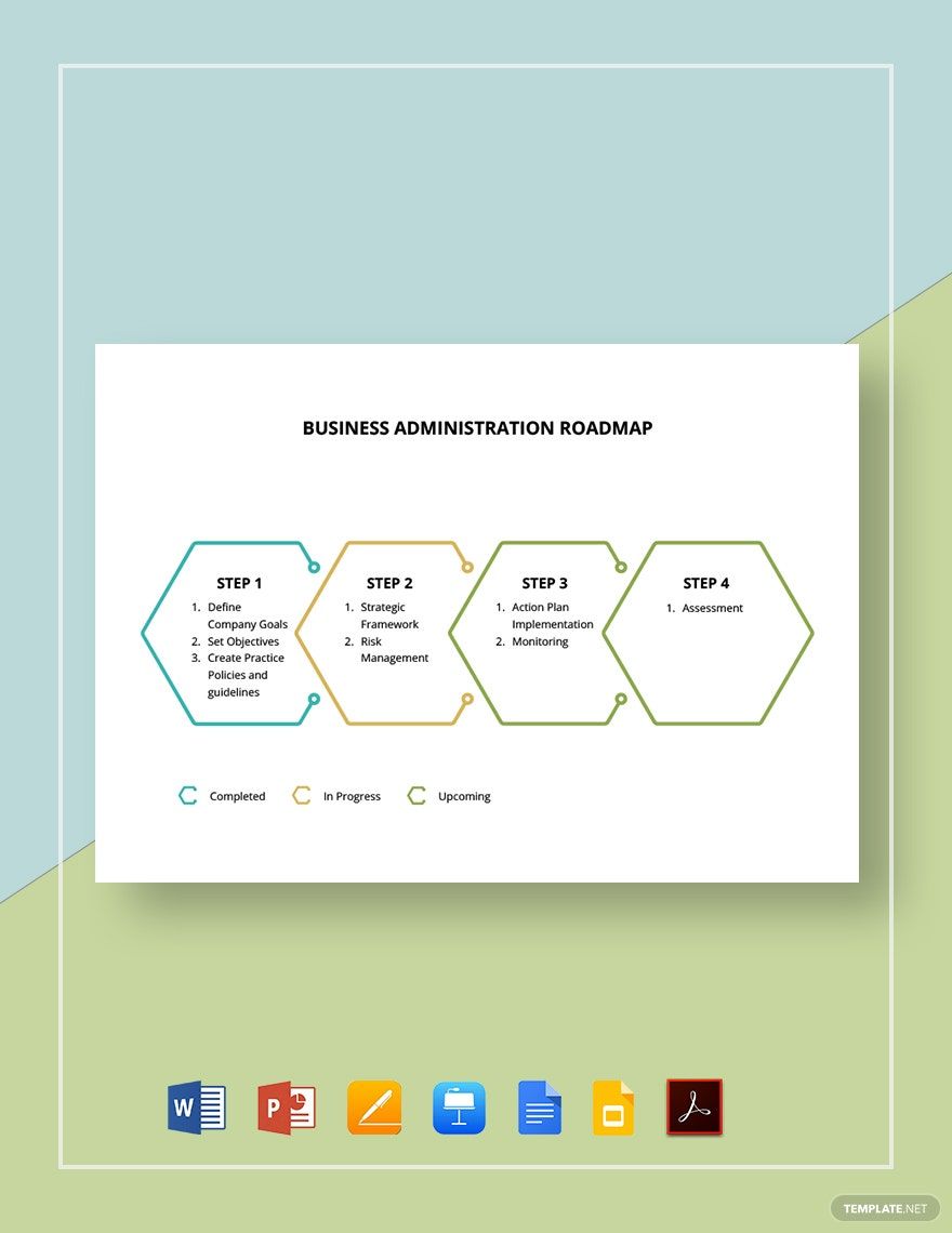 Business Administration Roadmap Template