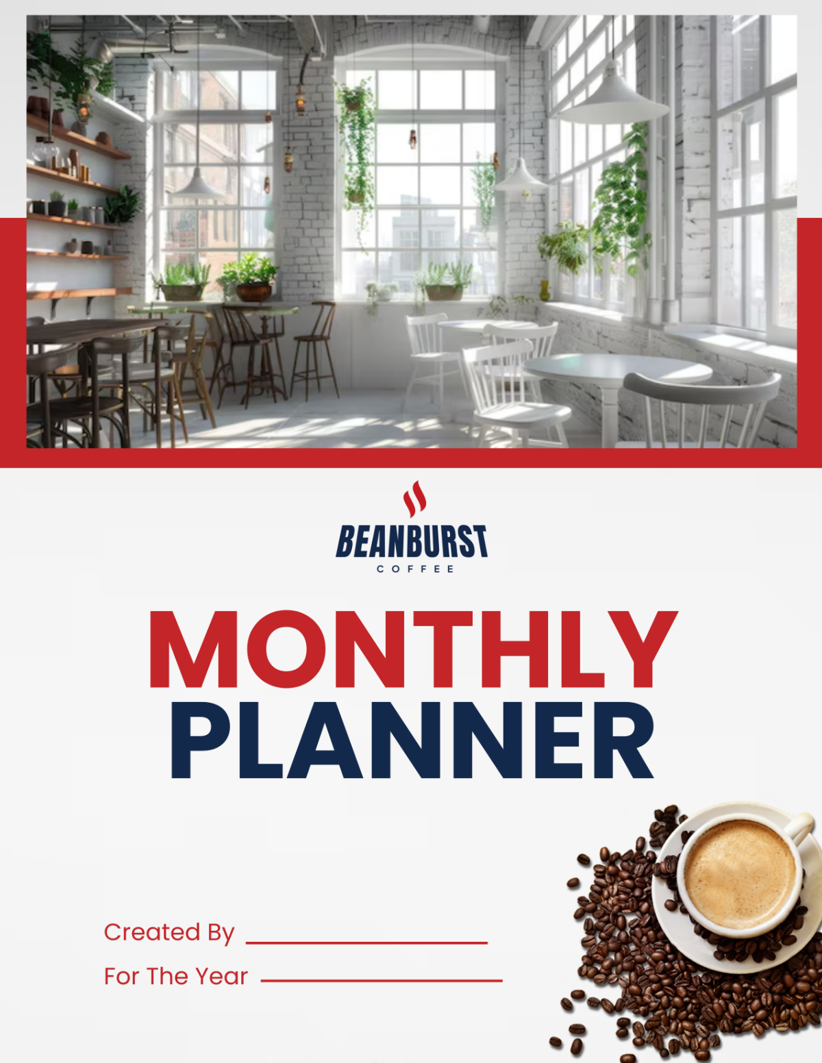 Cafe Monthly Planner