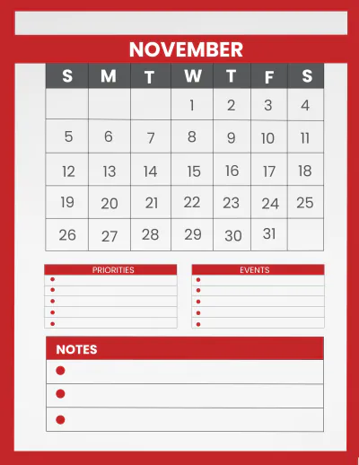Free Cafe Monthly Planner Template to Edit Online