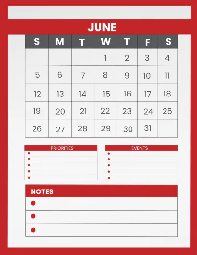 Free Cafe Monthly Planner Template to Edit Online