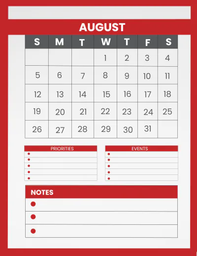 Free Cafe Monthly Planner Template to Edit Online