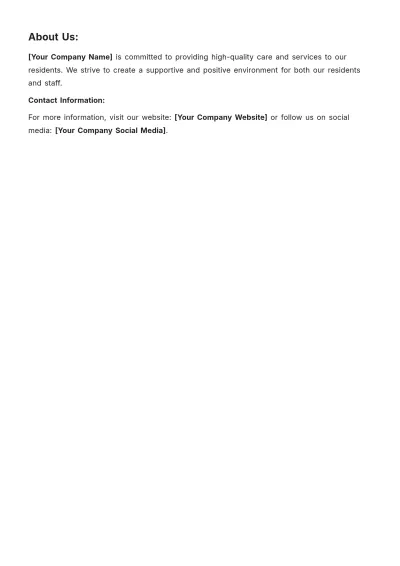 Free Receptionist Job Description for Nursing Home Template to Edit Online