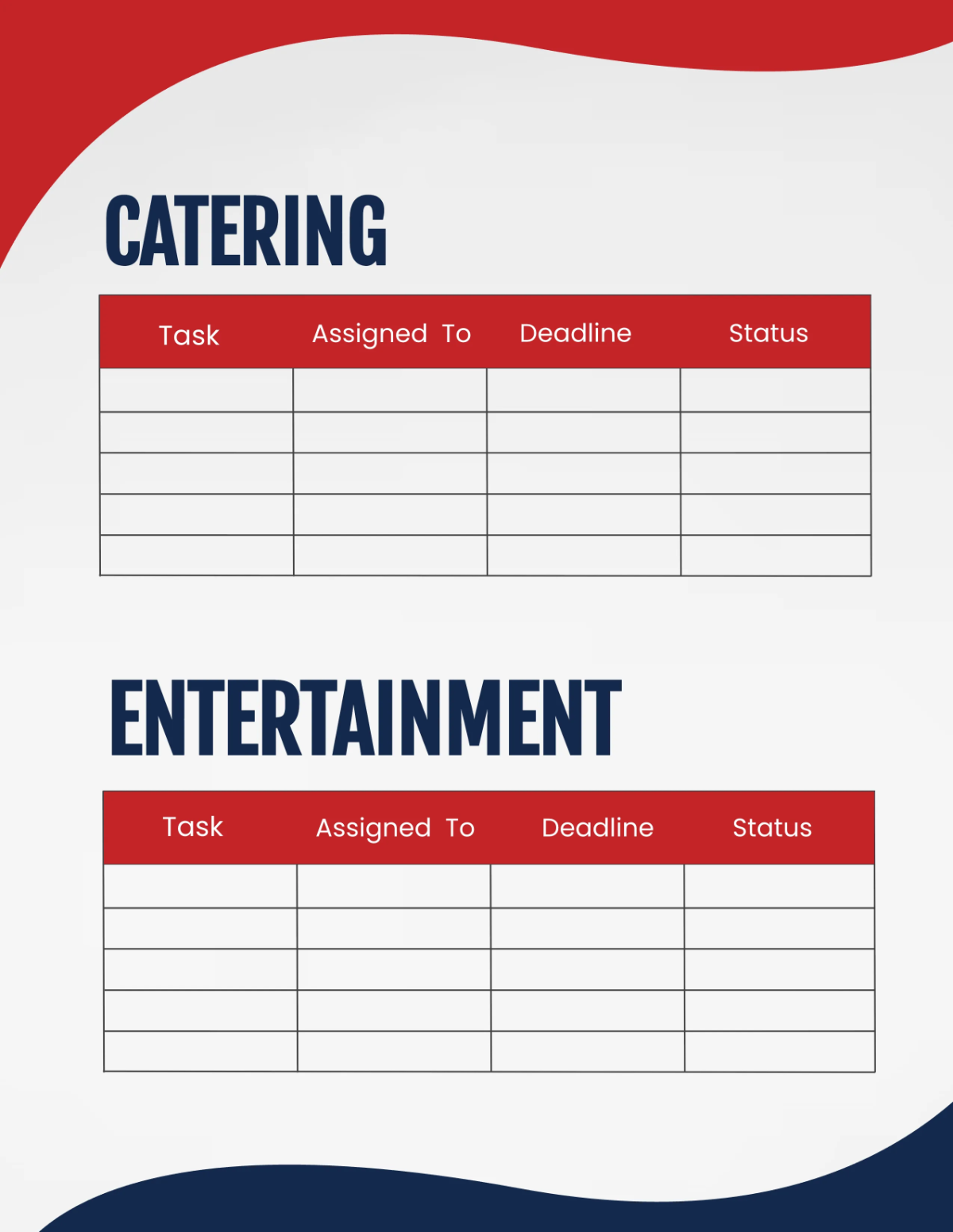 Free Cafe Event Planner Template to Edit Online