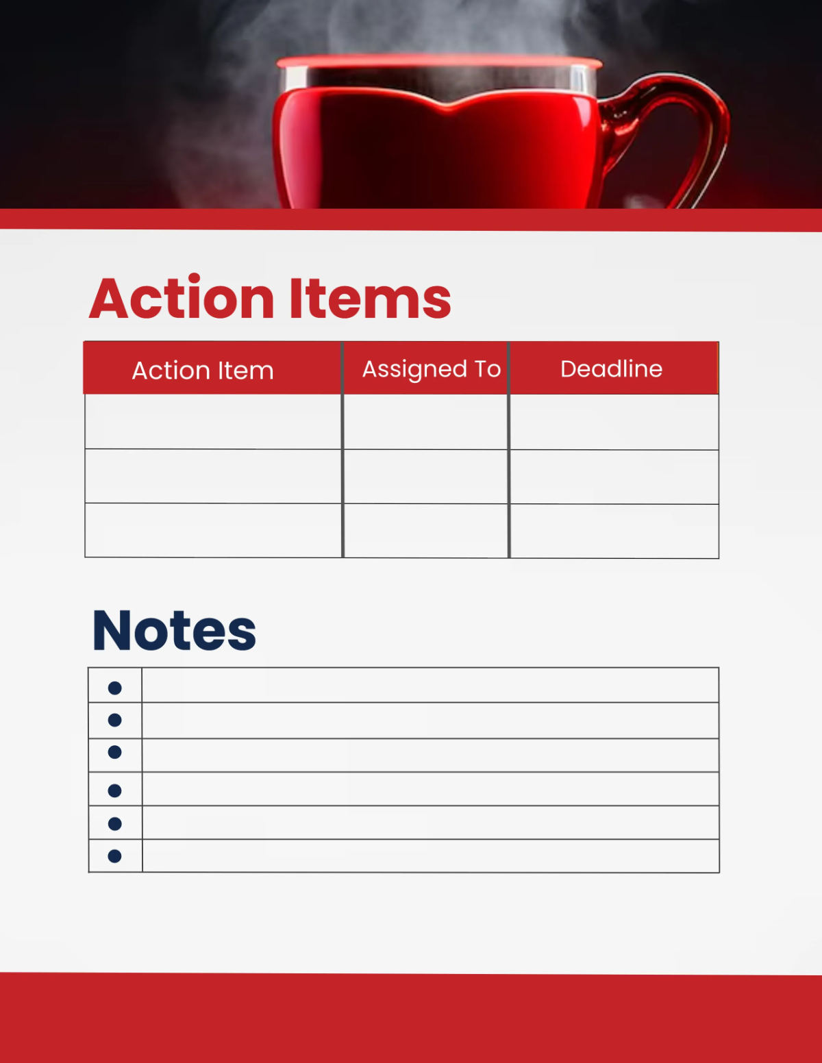 Free Cafe Meeting Planner Template to Edit Online