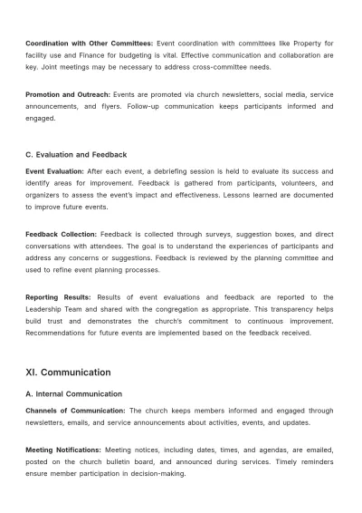 Free Church Baptist Bylaw Sample Template to Edit Online