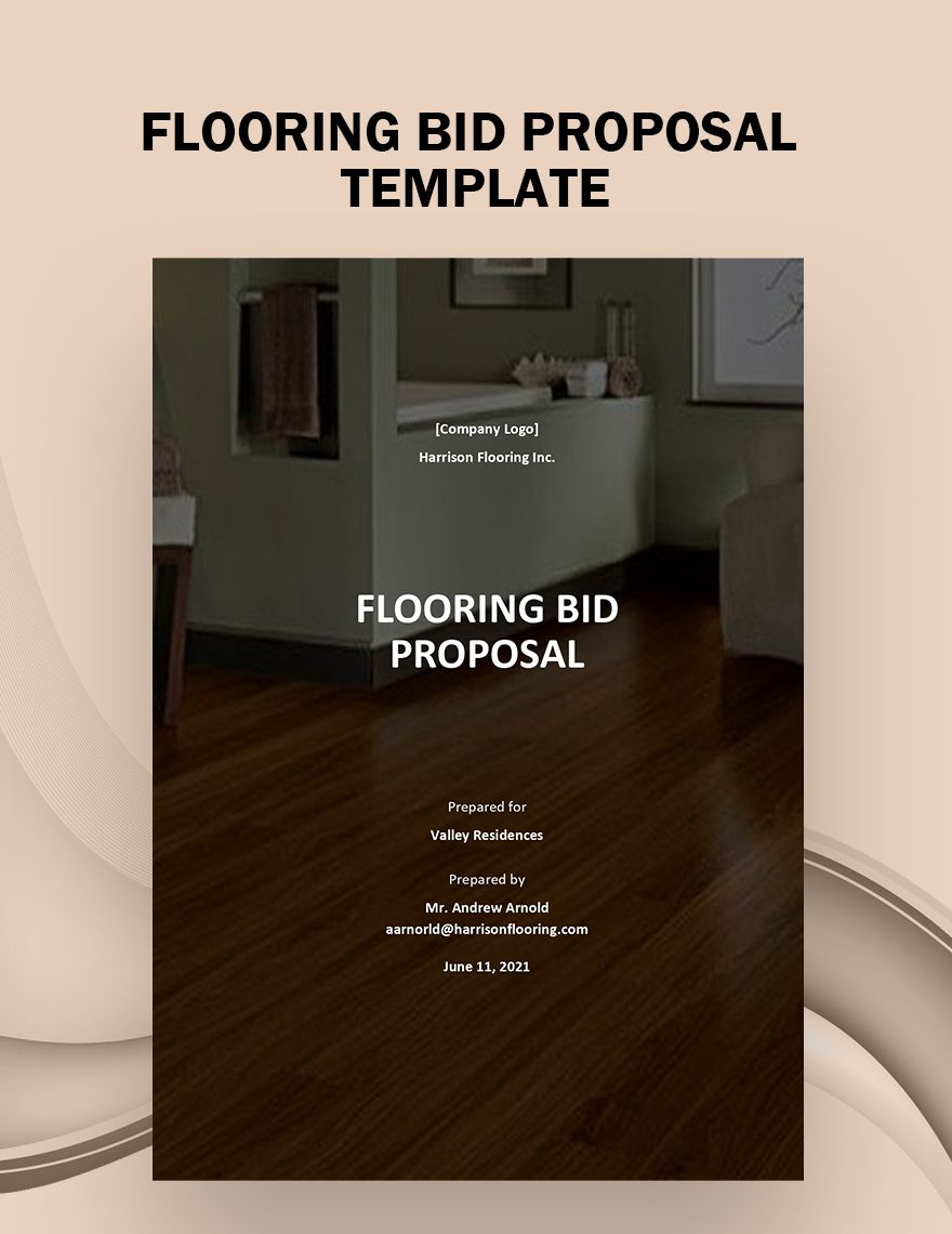 Flooring Bid Proposal Template