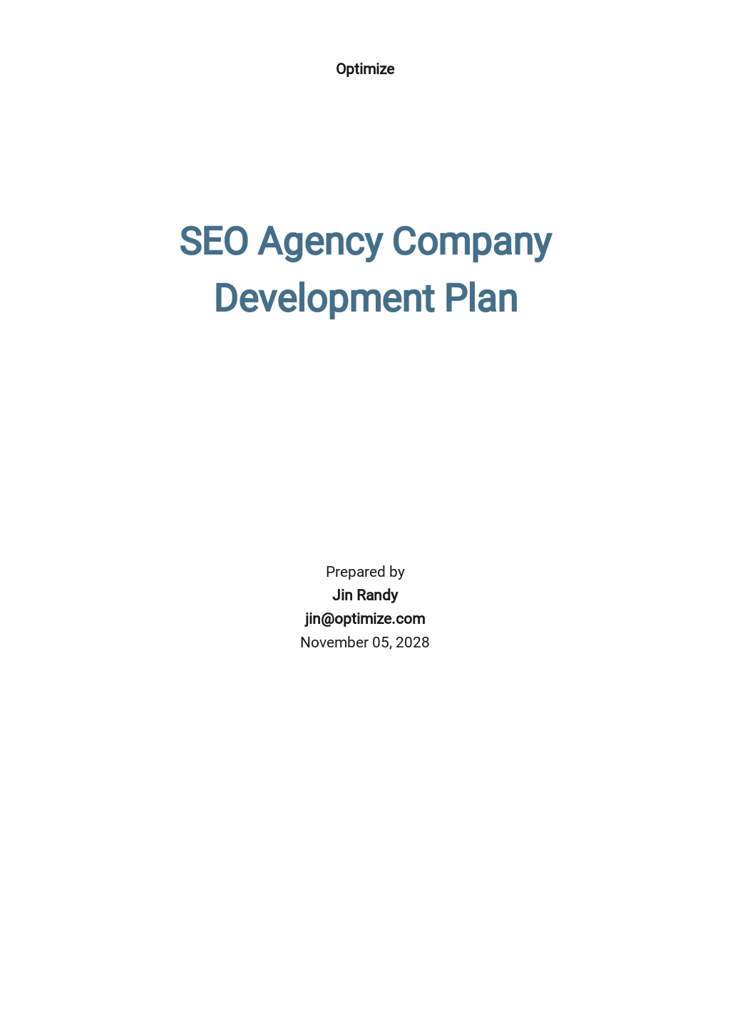 business plan of seo company