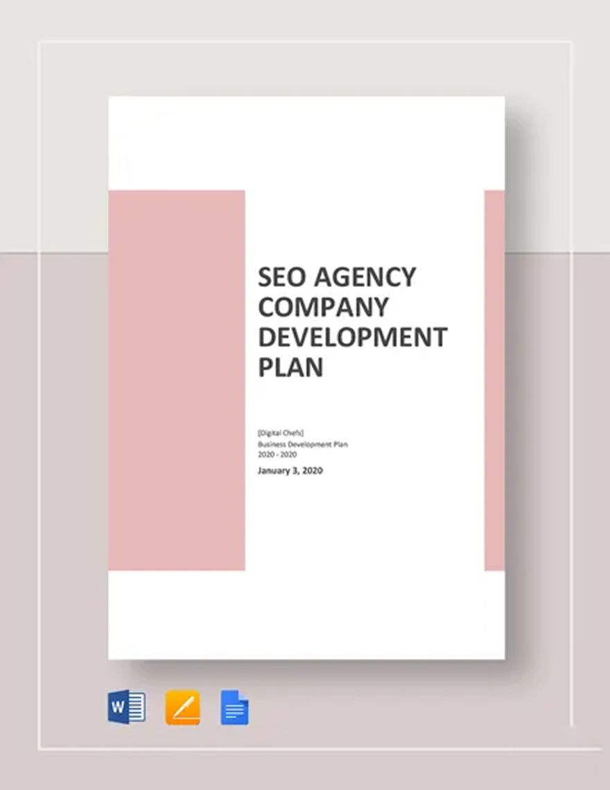 SEO Agency_Company Development Plan Template