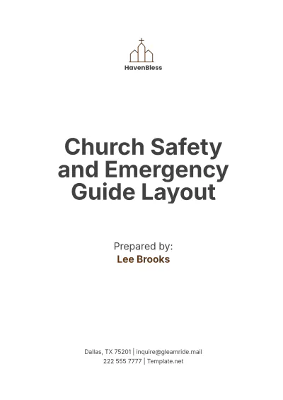 Free Church Safety and Emergency Guide Layout Template to Edit Online