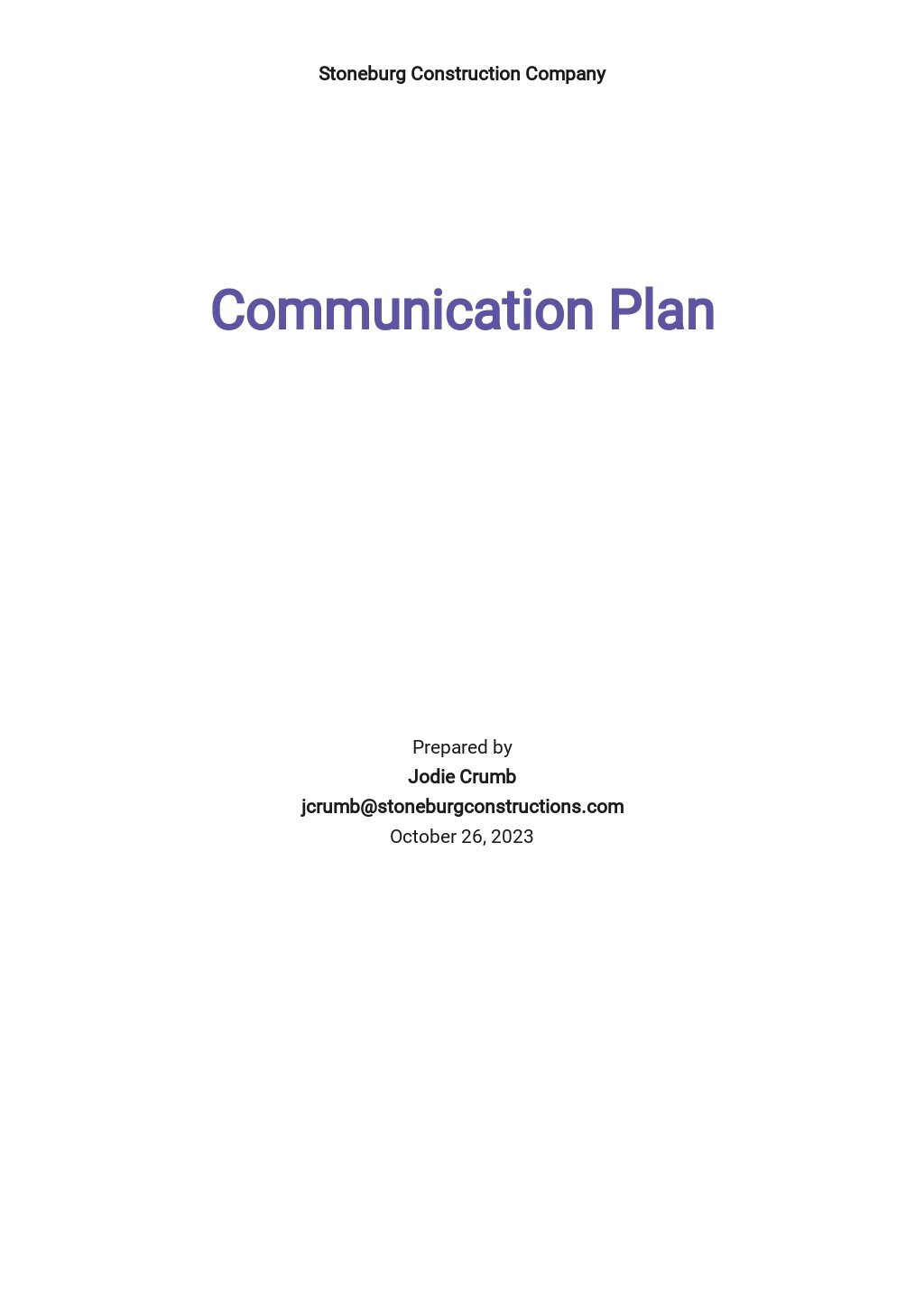 53 Free Communication Plan Templates Edit And Download 0765
