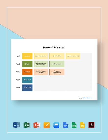 12 Personal Roadmap Templates Free Downloads Template