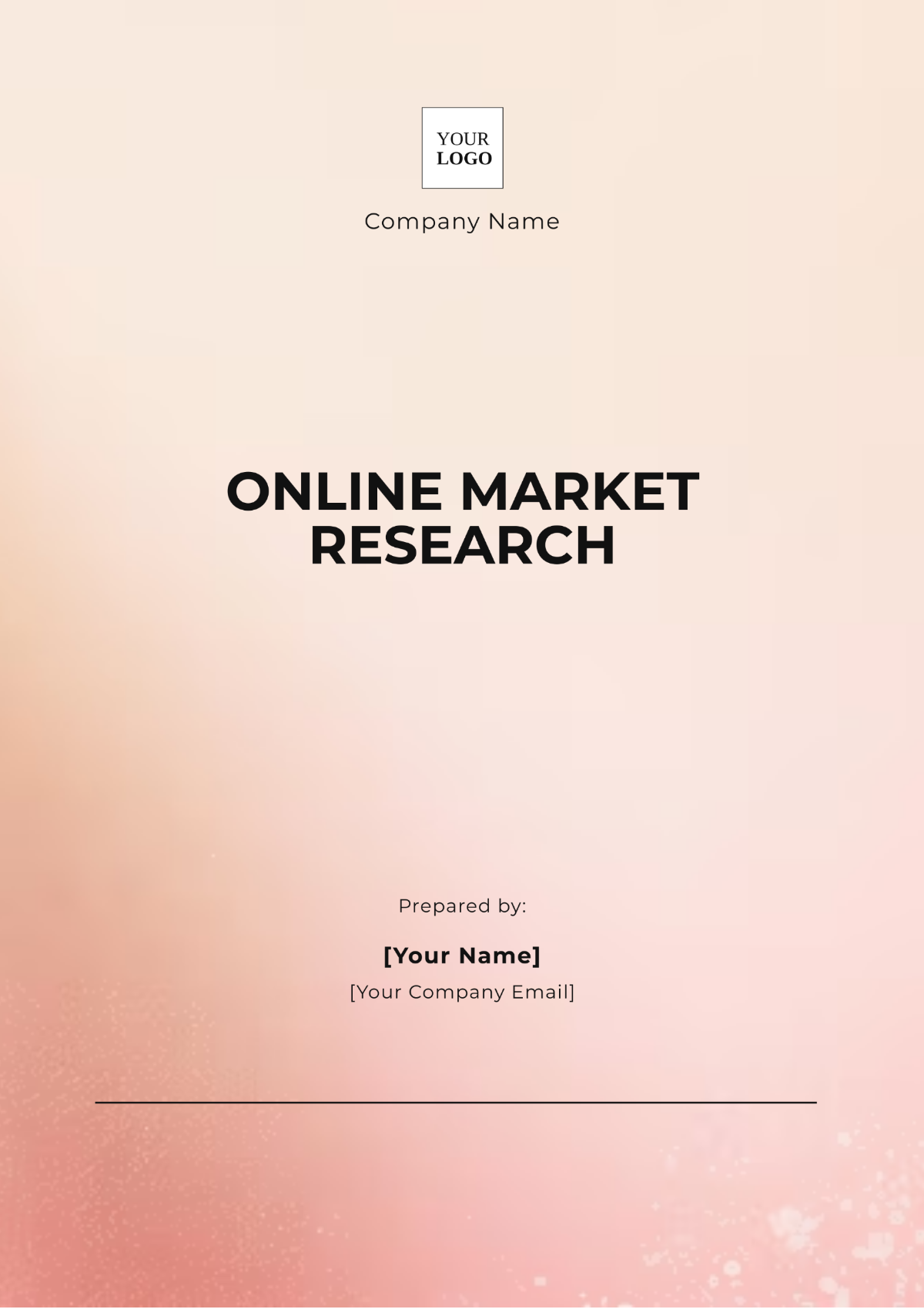 Online Market Research Template - Edit Online & Download