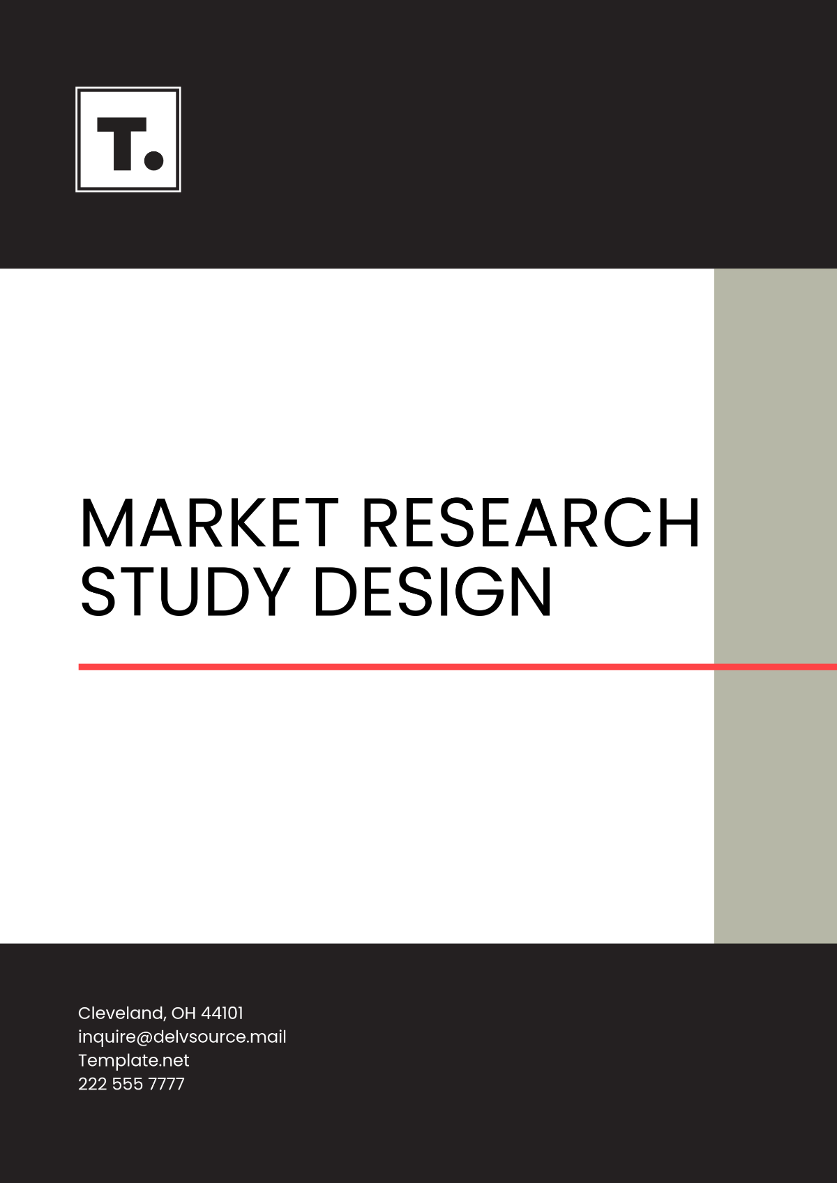 Market Research Study Design Template - Edit Online & Download