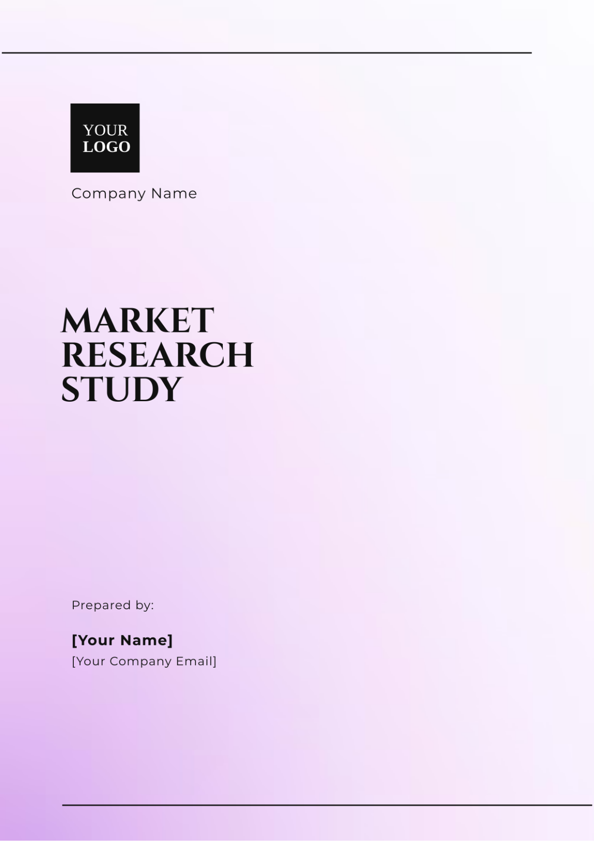 Market Research Study Template