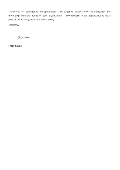 Free Acting Cover Letter with No Experience to Edit Online