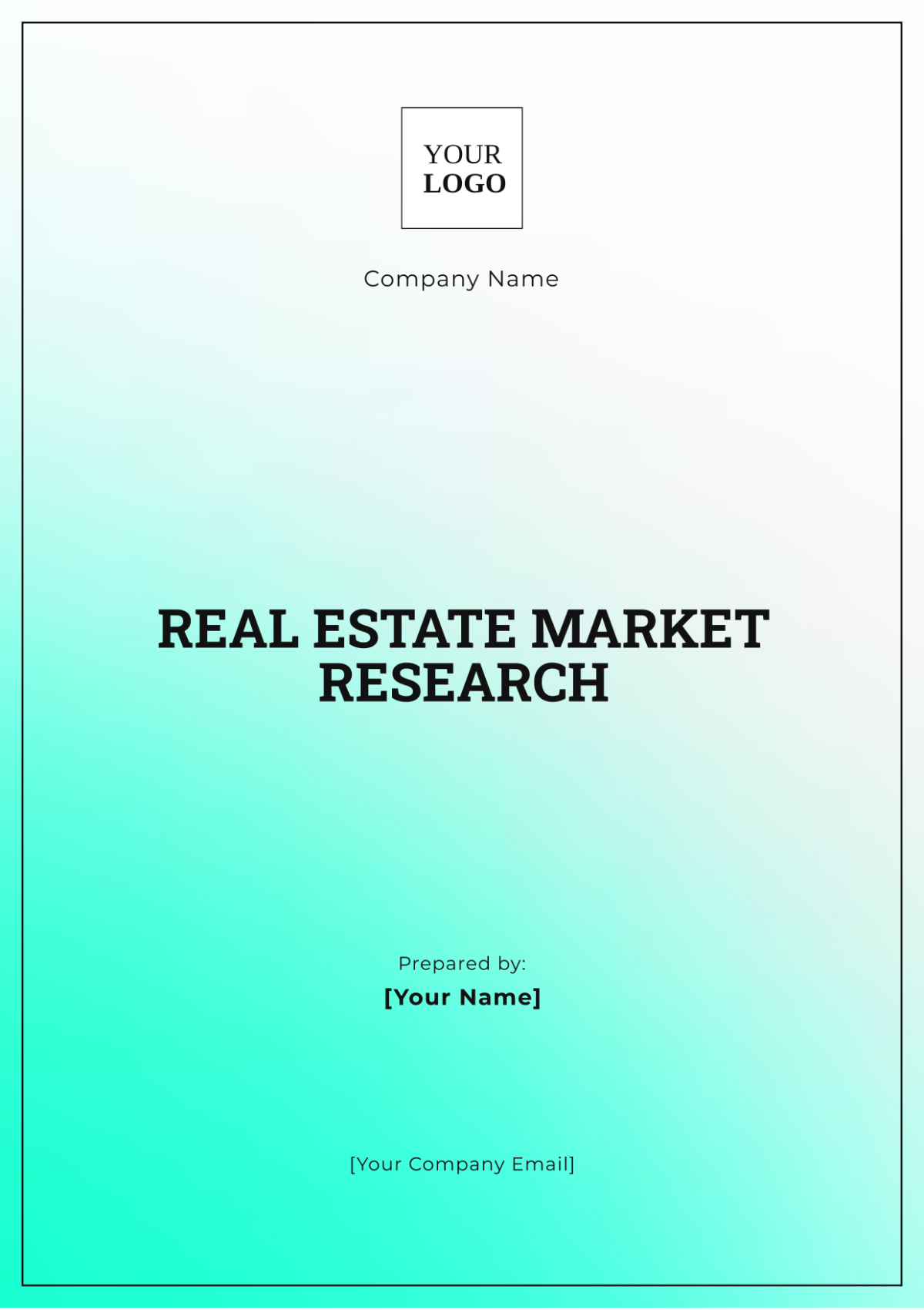 Real Estate Market Research Template - Edit Online & Download