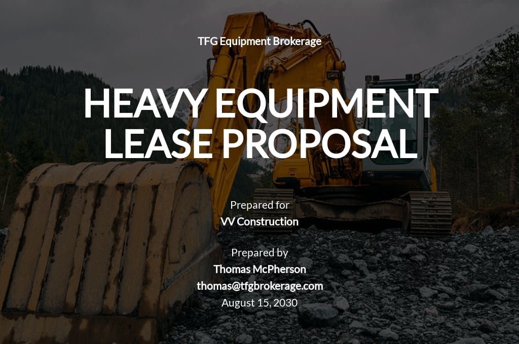 Construction Heavy Equipment Lease Proposal Template.jpe