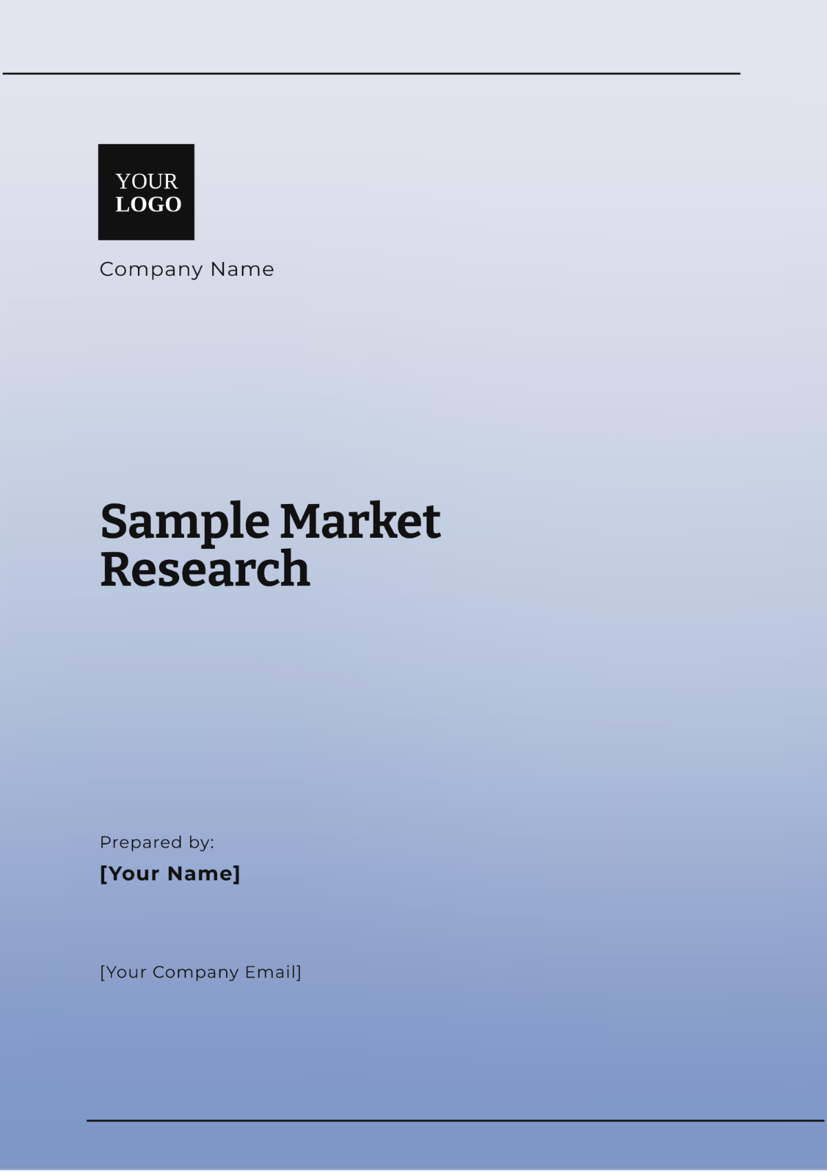 Sample Market Research Template - Edit Online & Download