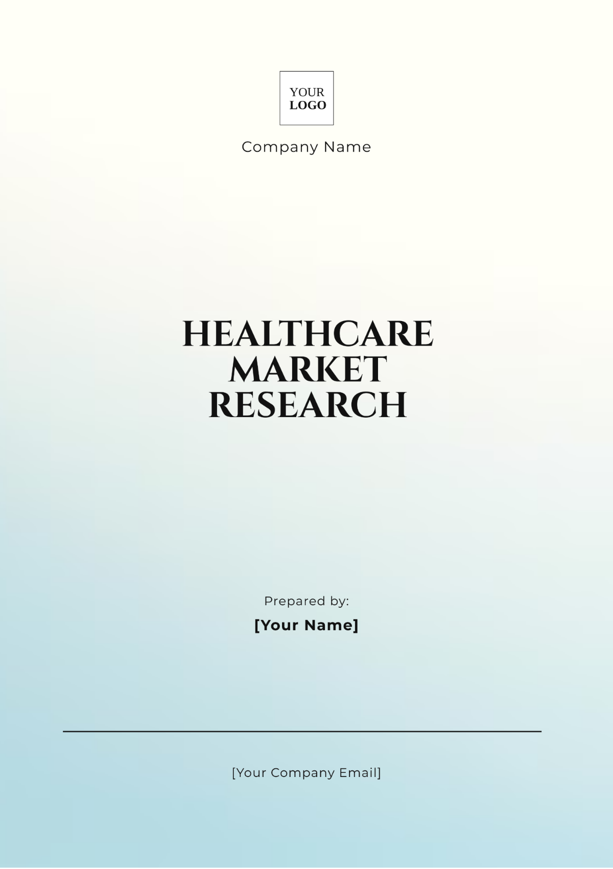 Healthcare Market Research Template - Edit Online & Download