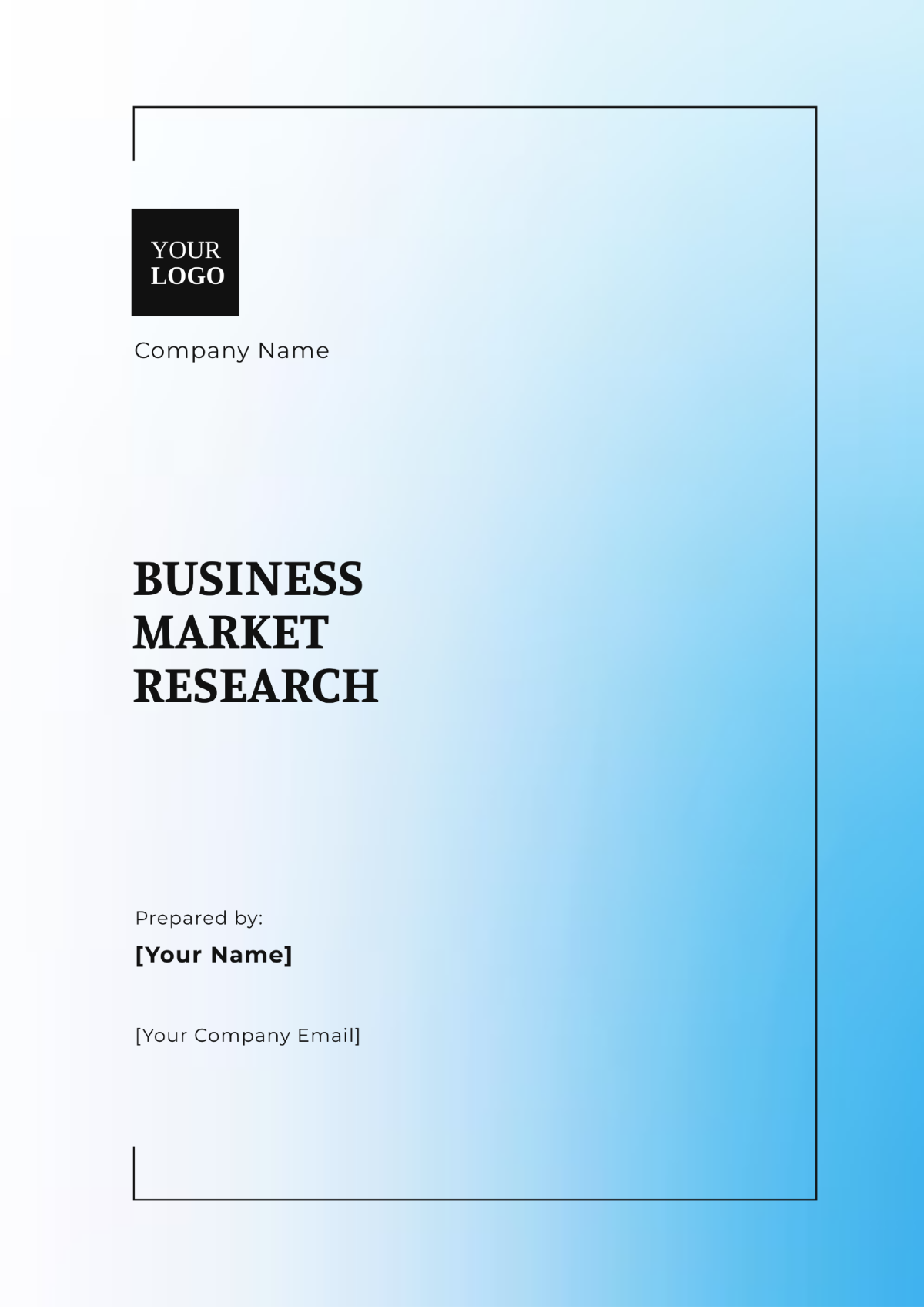 Business Market Research Template - Edit Online & Download