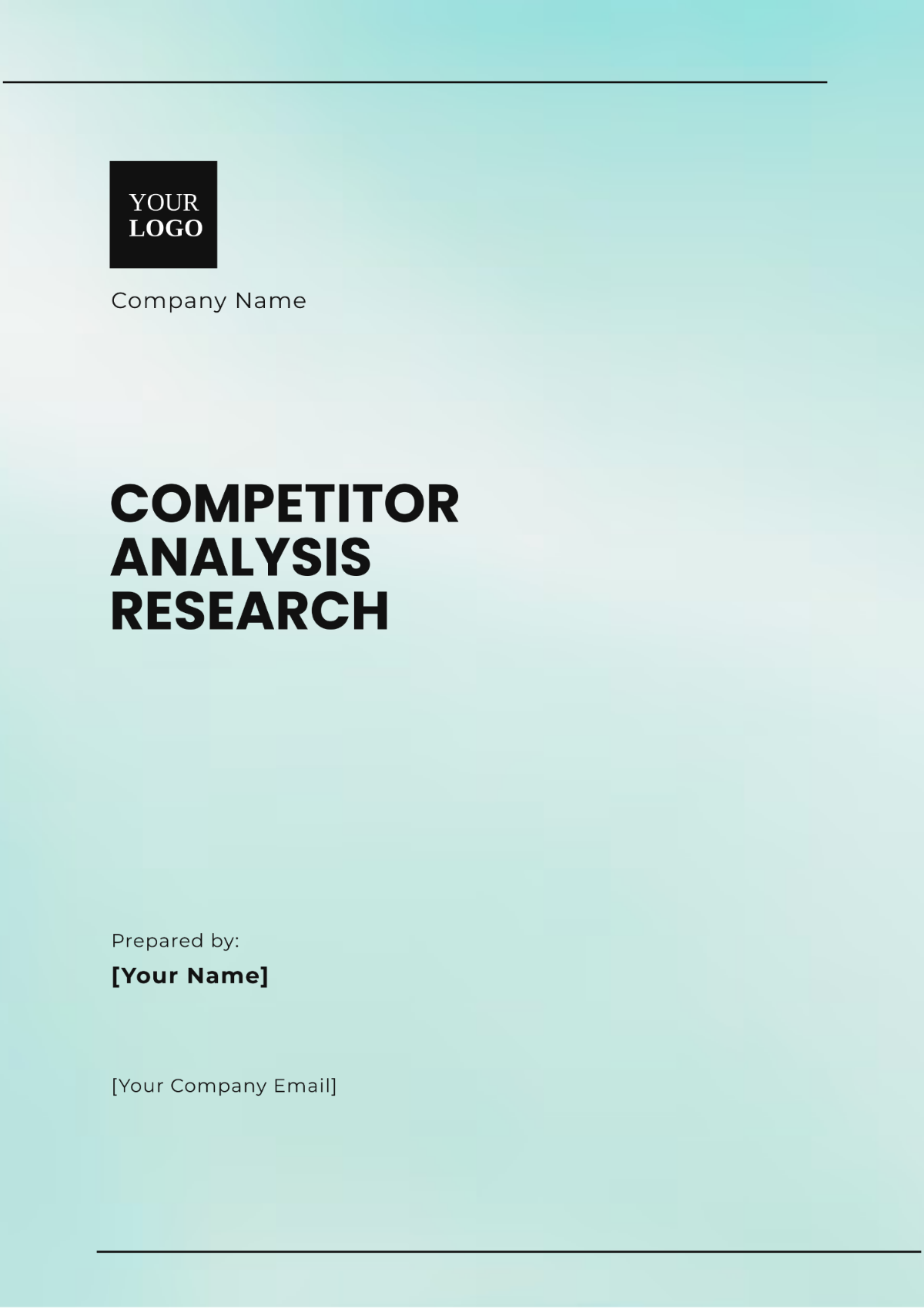 Competitor Analysis Research Template - Edit Online & Download