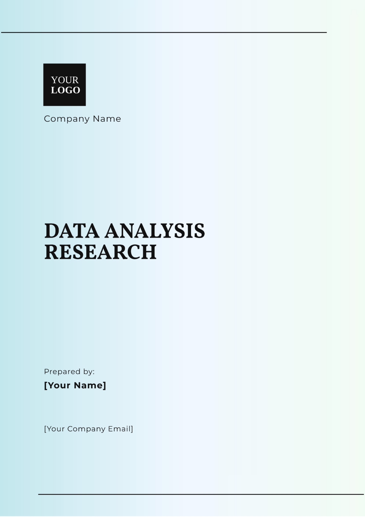 Data Analysis Research Template