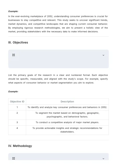 Free Market Research Layout Template to Edit Online
