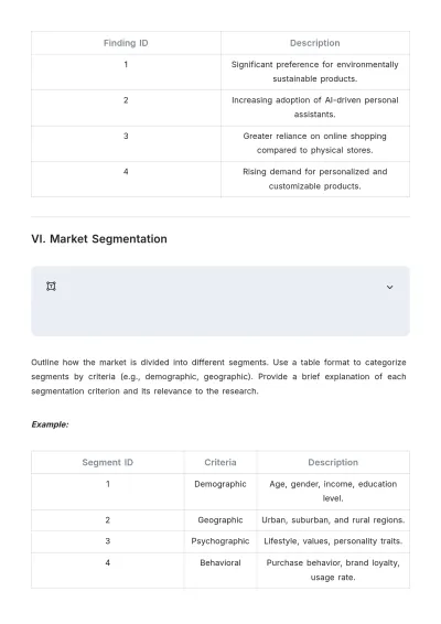 Free Market Research Layout Template to Edit Online