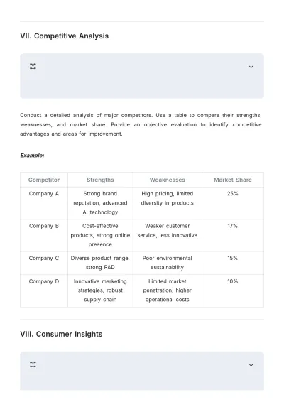 Free Market Research Layout Template to Edit Online