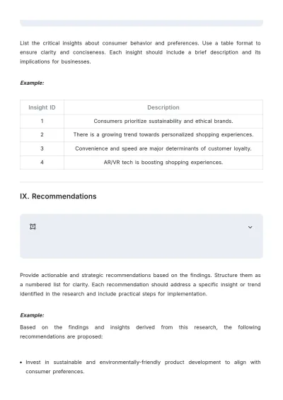 Free Market Research Layout Template to Edit Online