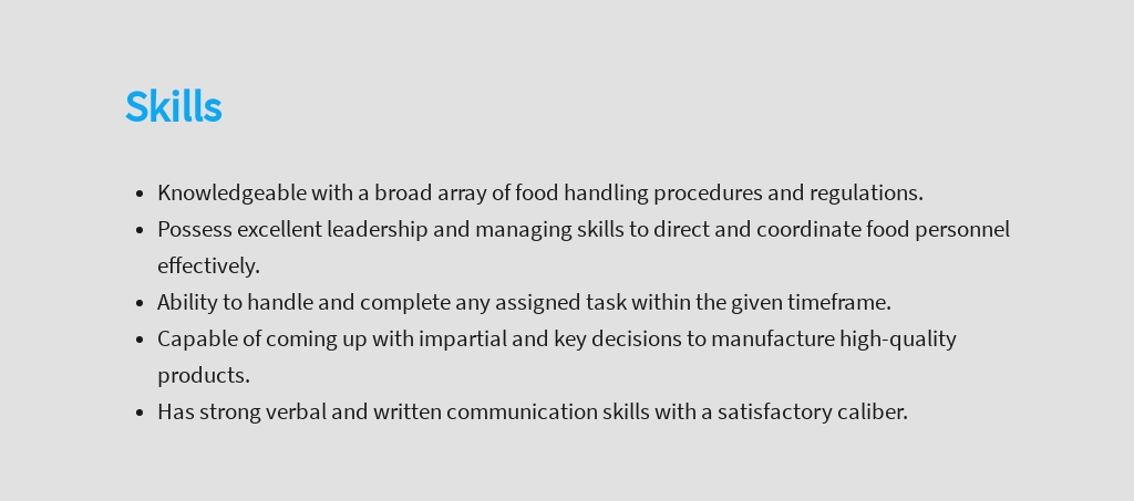 Free Food Production Manager Job Description Template 4.jpe