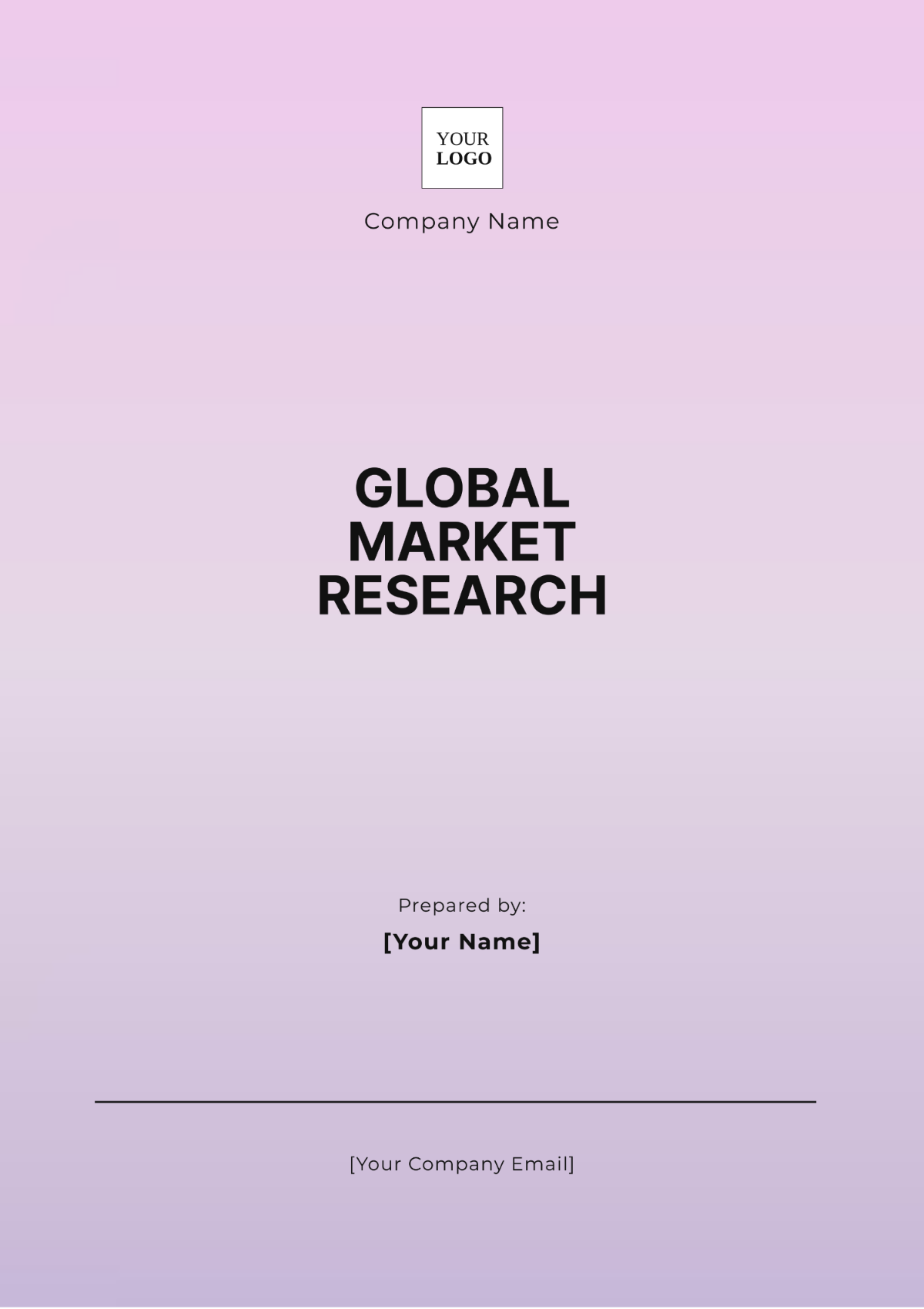 Global Market Research Template - Edit Online & Download