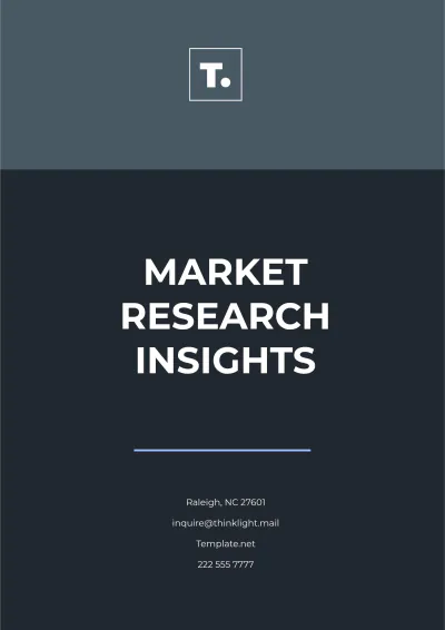 Free Market Research Insights Format Template to Edit Online