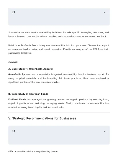 Free Market Research Insights Format Template to Edit Online