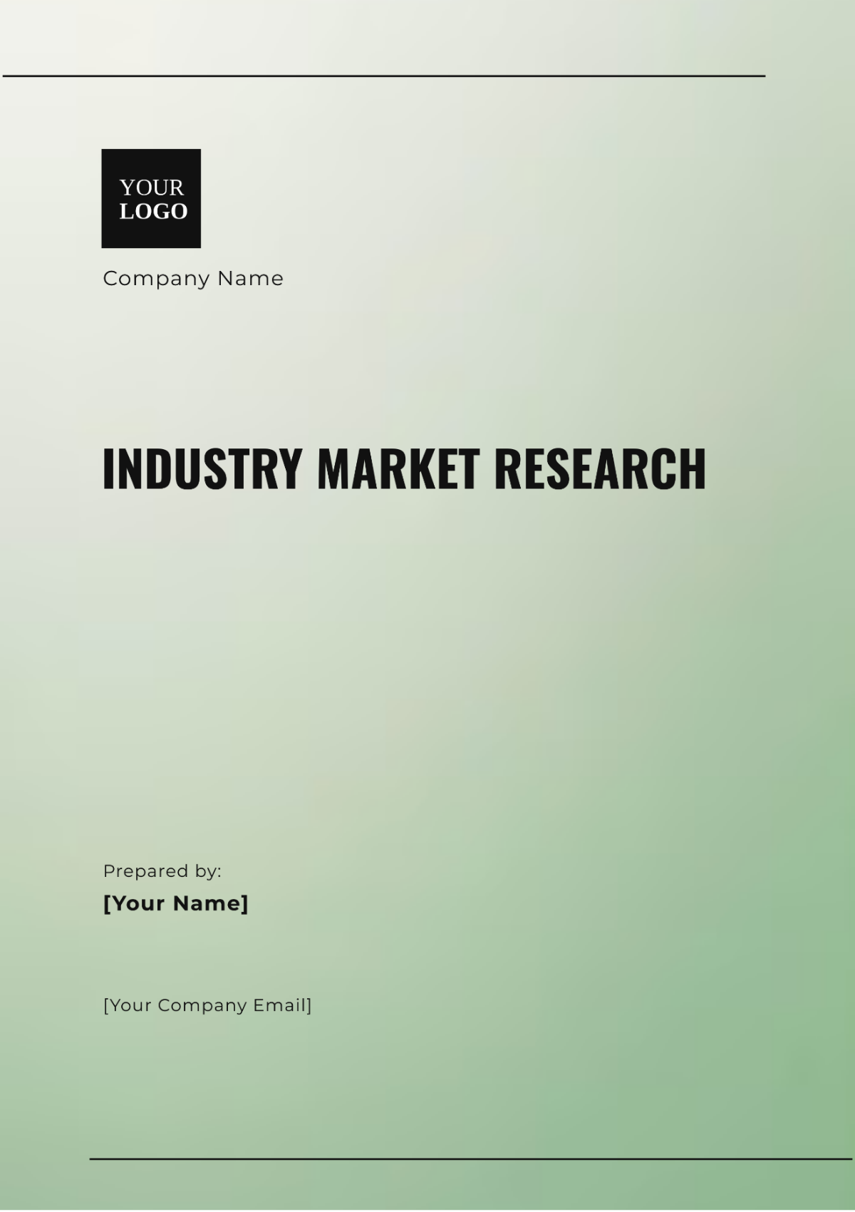 Industry Market Research Template - Edit Online & Download