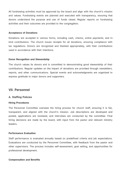 Free Professional Church Governance Bylaw Template to Edit Online
