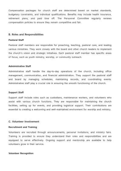 Free Professional Church Governance Bylaw Template to Edit Online
