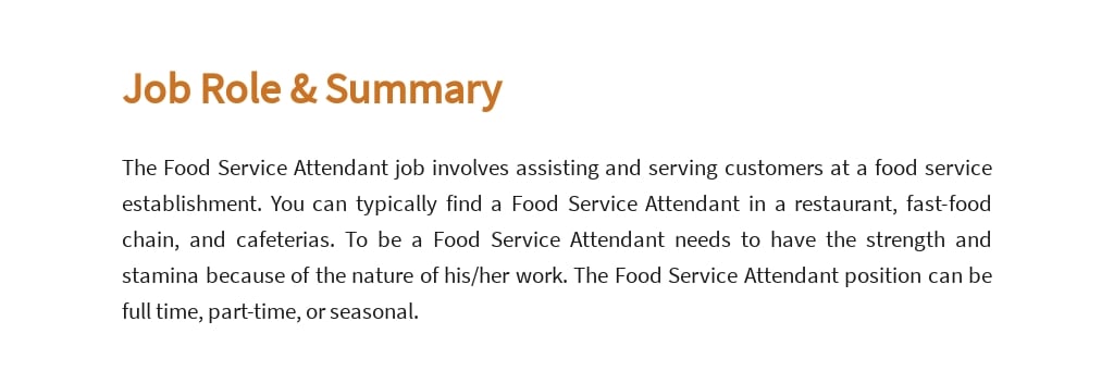 Free Food Service Attendant Job Ad/Description Template 2.jpe