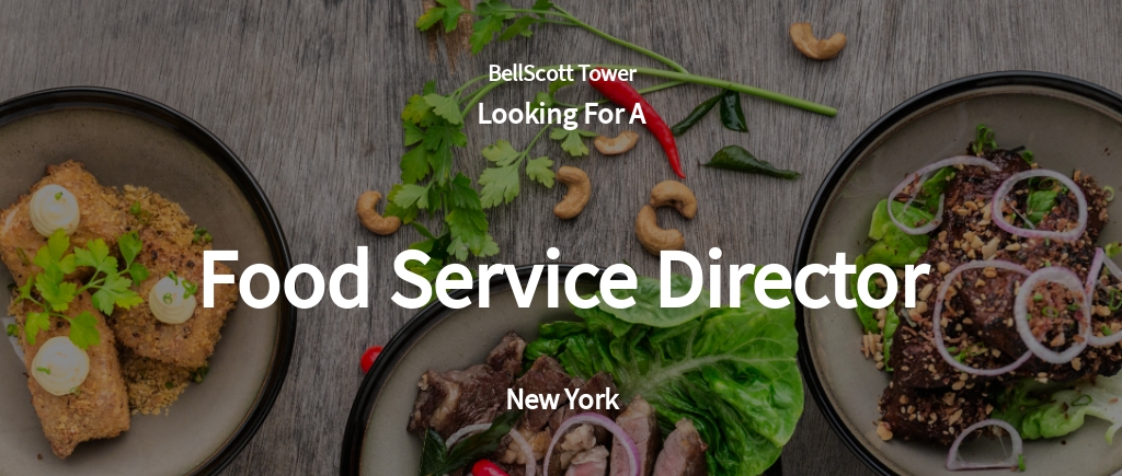 Free Food Service Director Job Ad/Description Template.jpe