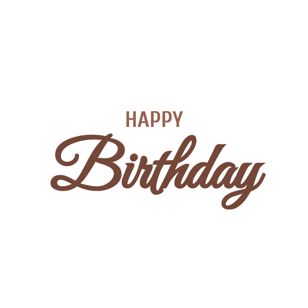 Vintage Happy Birthday Text - Edit-Online | Template.net