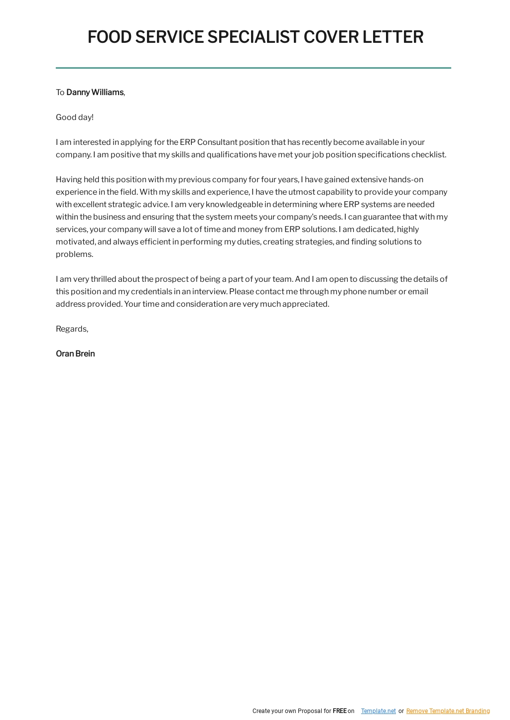Food Service Specialist Cover Letter Template.jpe