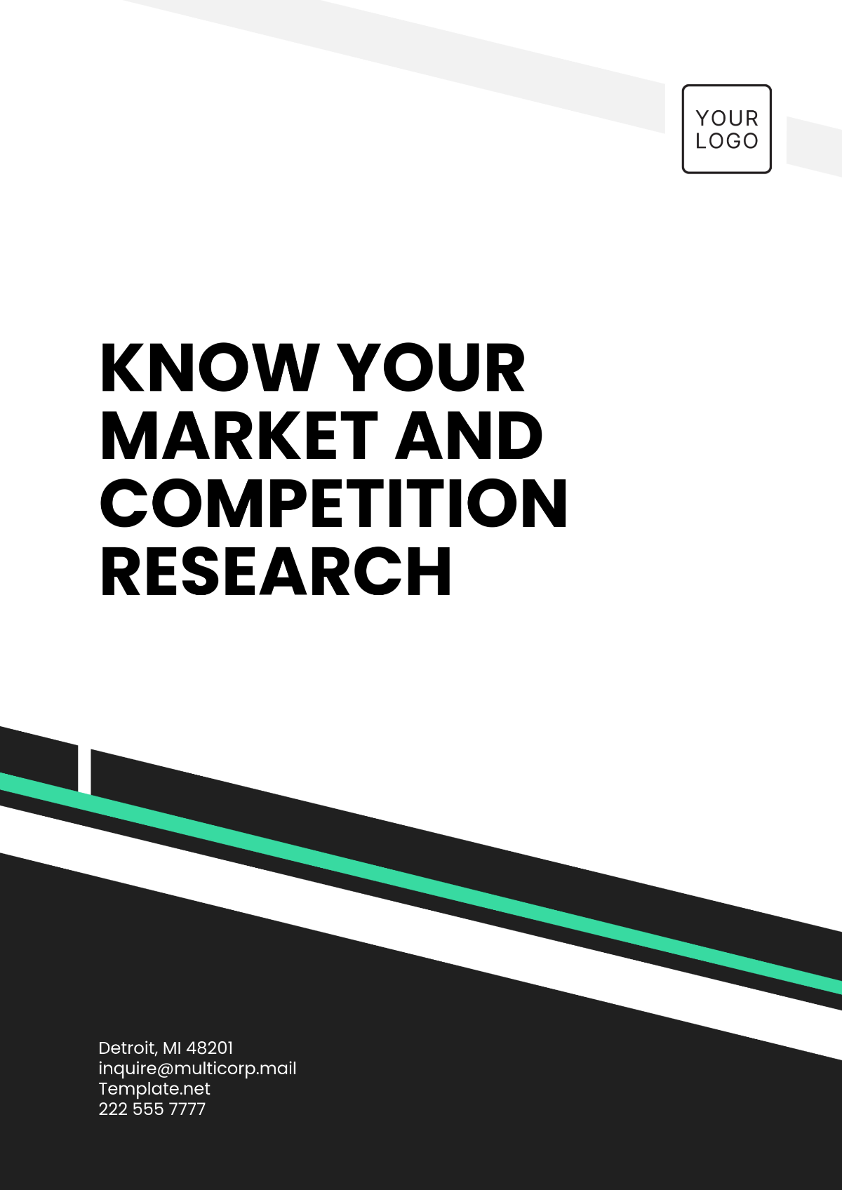 Know Your Market and Competition Research Template - Edit Online & Download