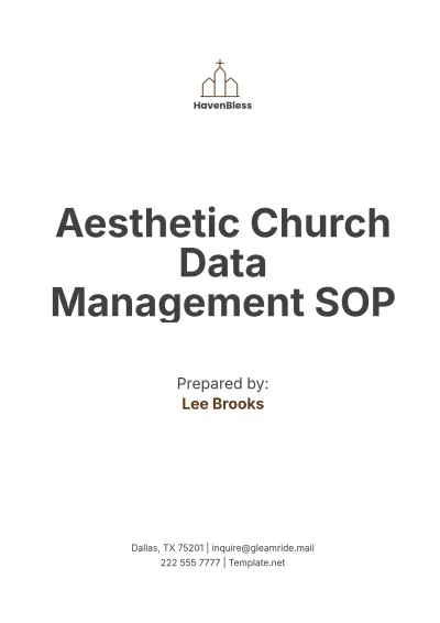 Free Aesthetic Church Data Management SOP Template to Edit Online