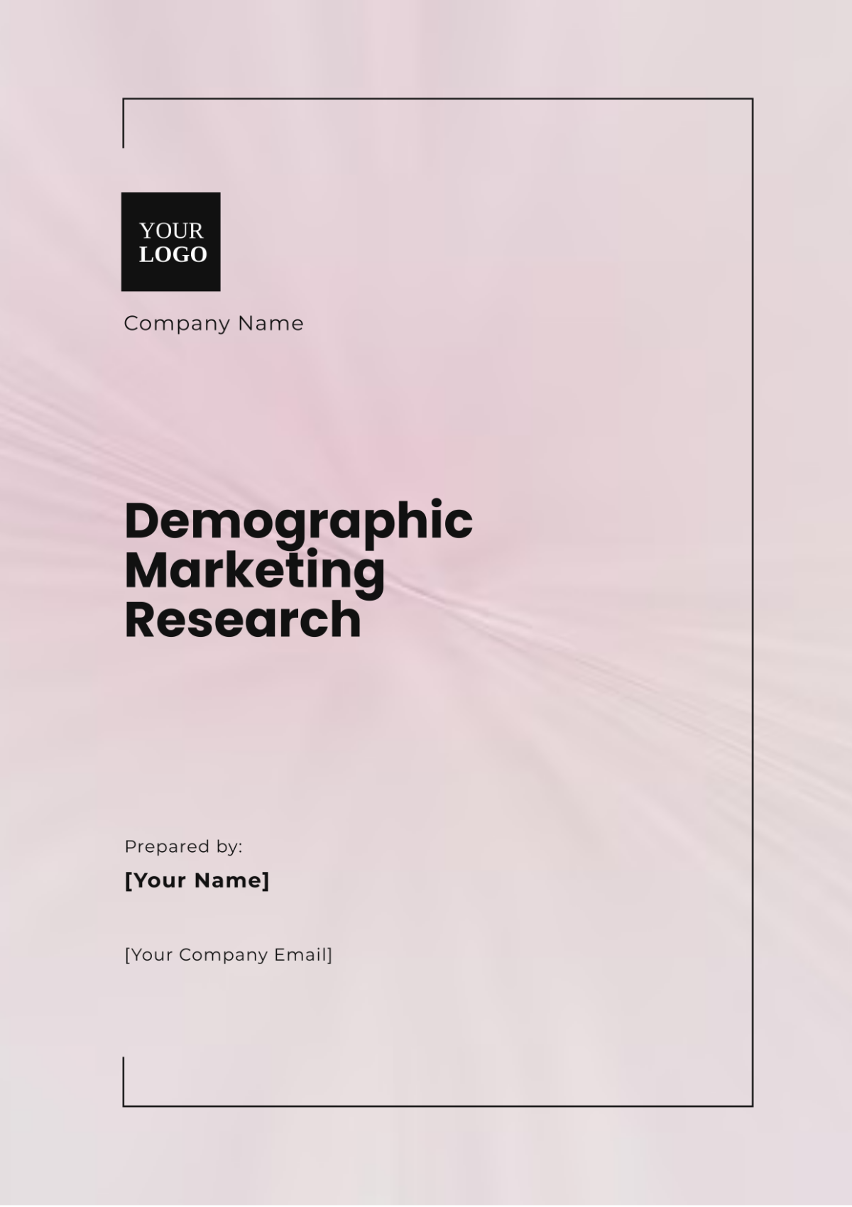 Demographic Market Research Template