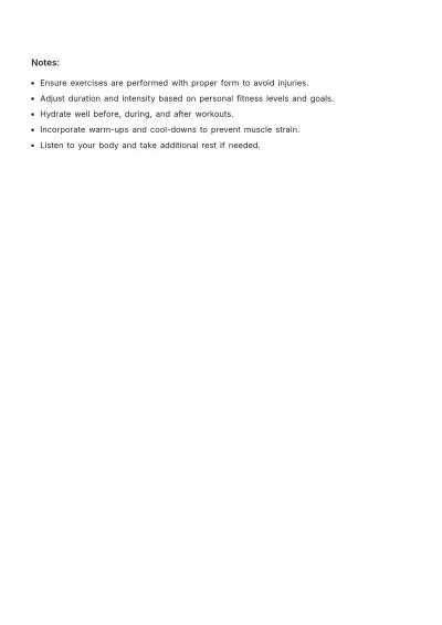 Free High School Workout Log Template to Edit Online