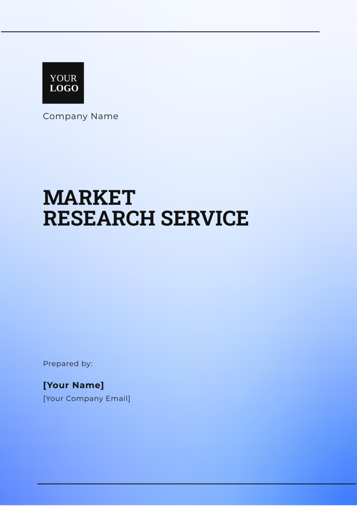 Market Research Service Template