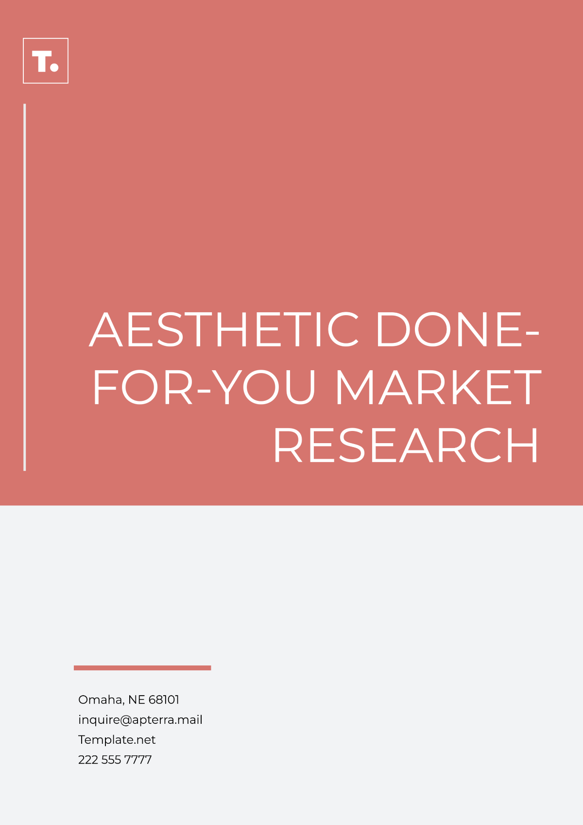 Aesthetic Done-For-You Market Research Template - Edit Online & Download