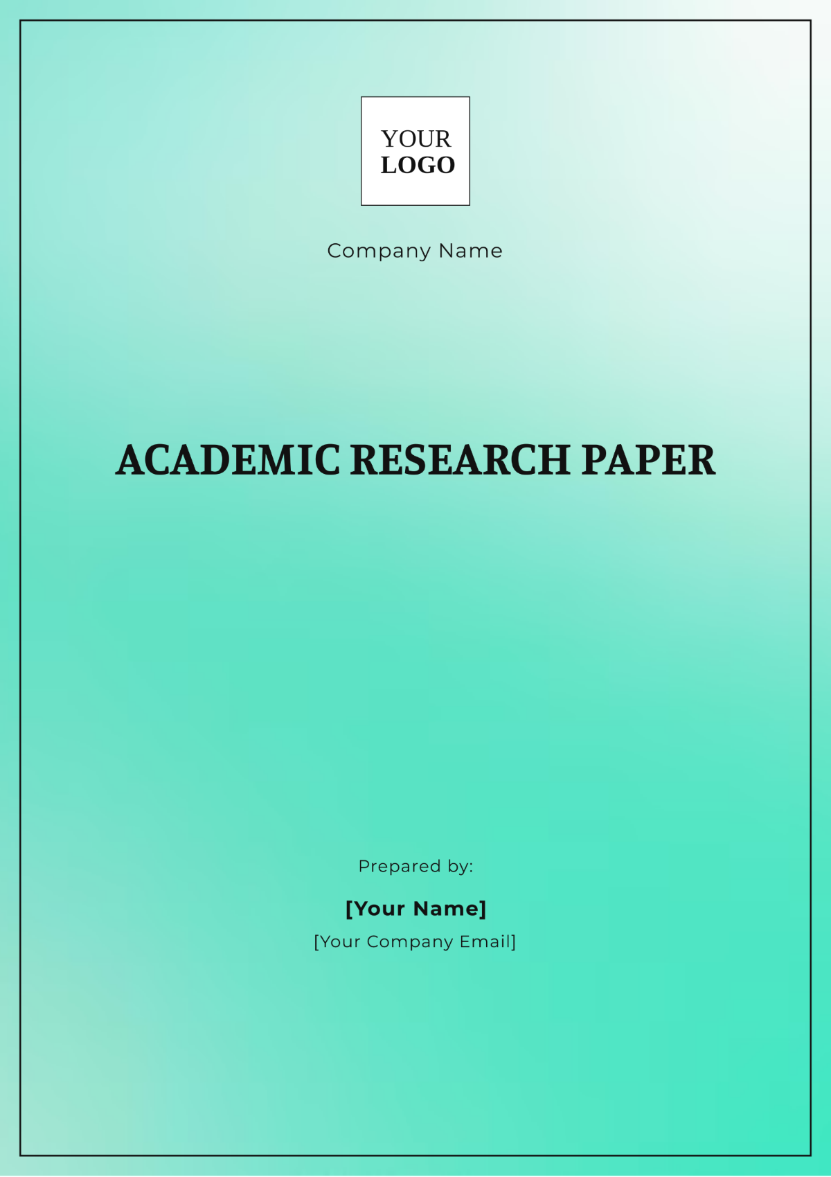 Free Academic Research Paper Template