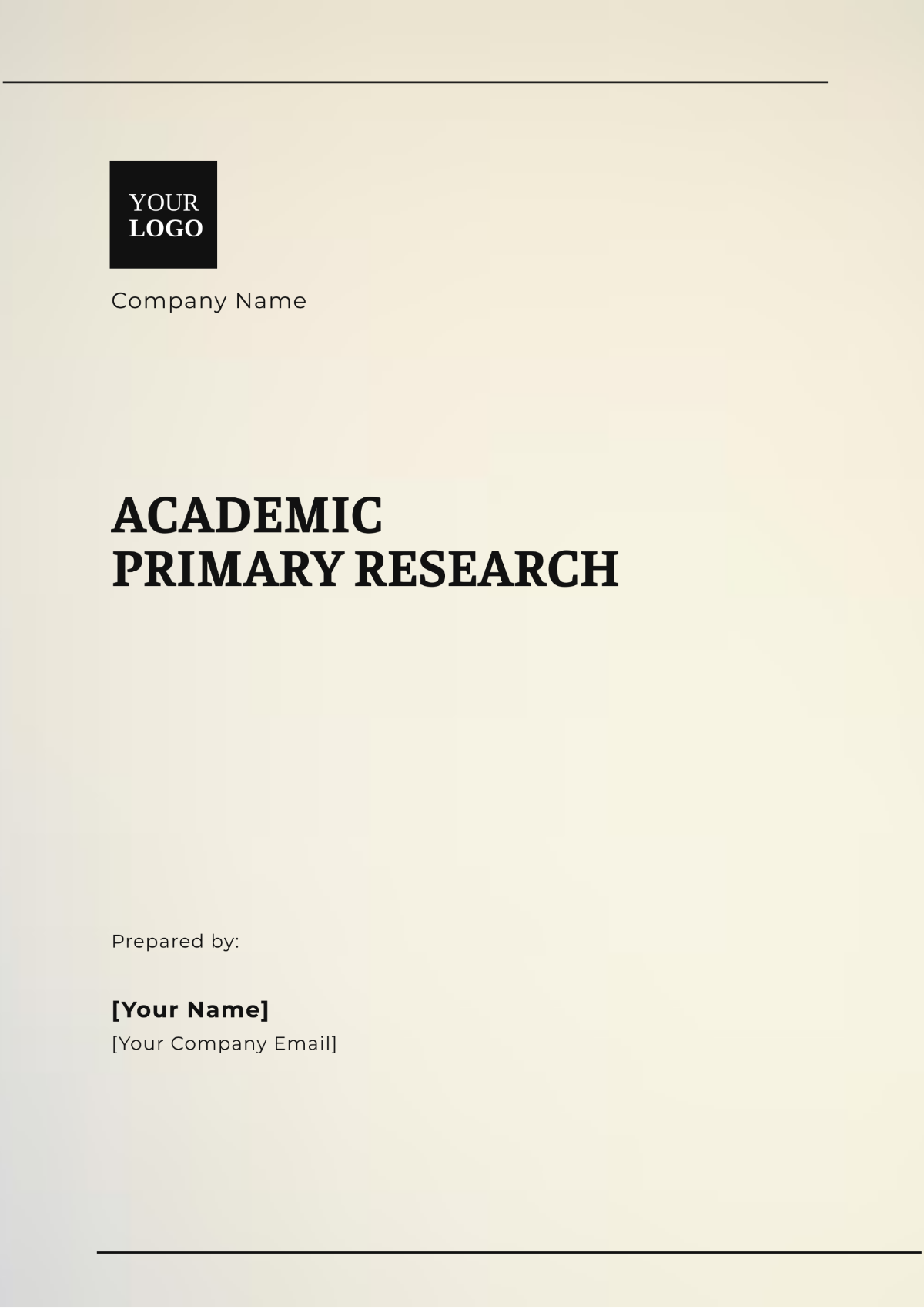 Free Academic Research Templates to Edit Online and Print